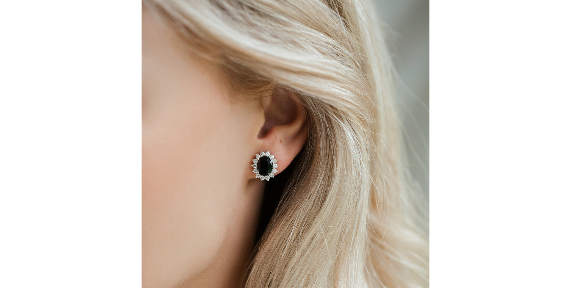 Náušnice so smaragdom a diamantmi Princess Sparkle