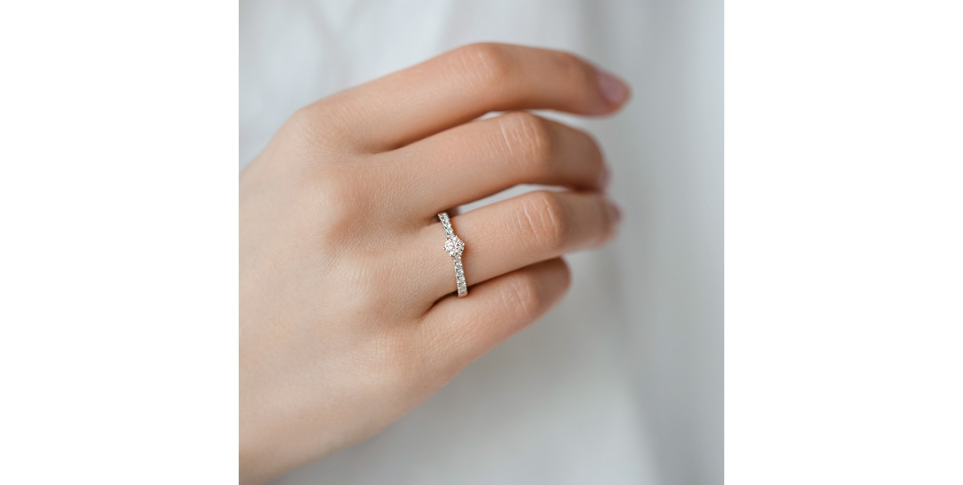 Prsteň s diamantmi Sparkling Love