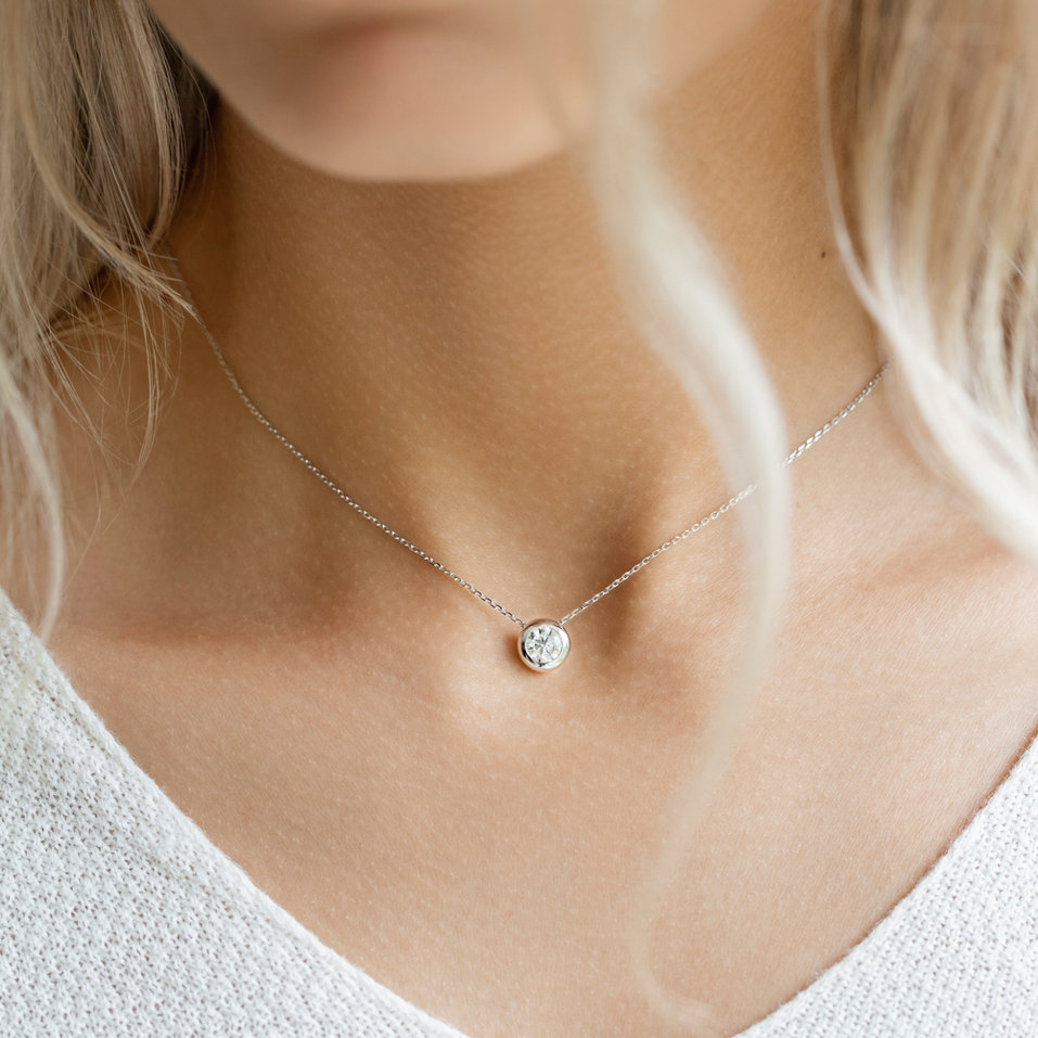 Náhrdelník s diamantom Secret Drop