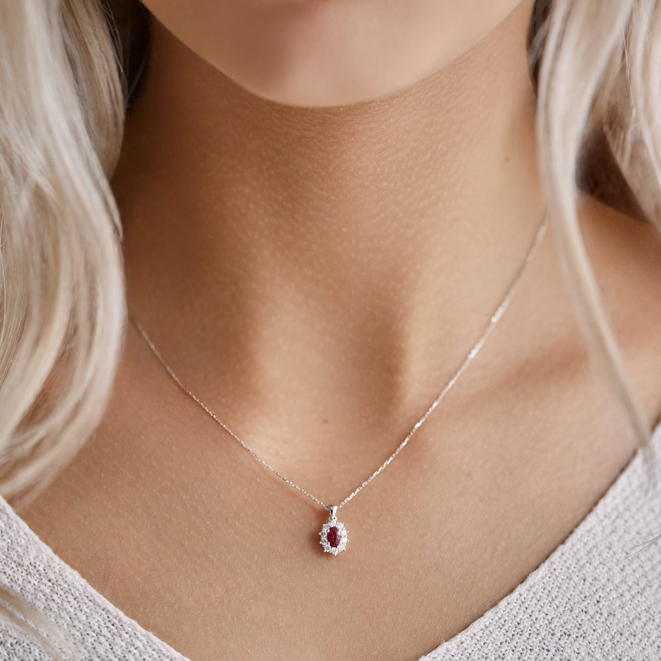 Přívěsok so smaragdom a diamantmi Goddess Elegance