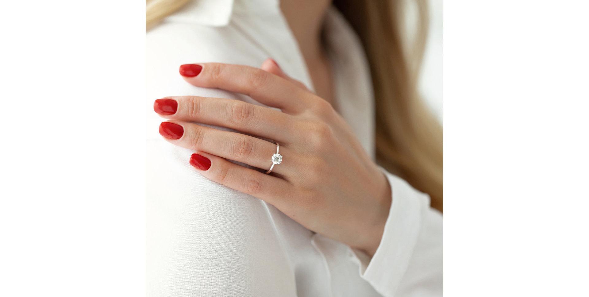 Prsteň s diamantom Guardian Kiss