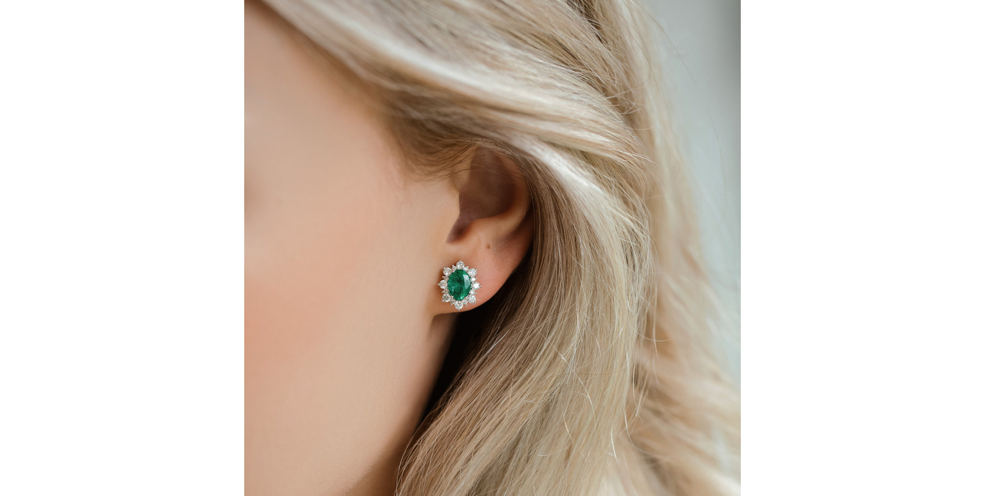 Náušnice s zafírom a diamantmi Mary Magdalene