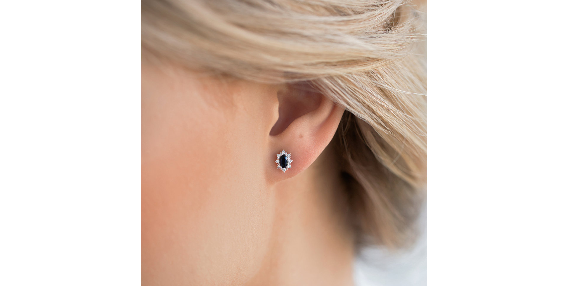 Náušnice s rubínom a diamantmi Mary Magdalene