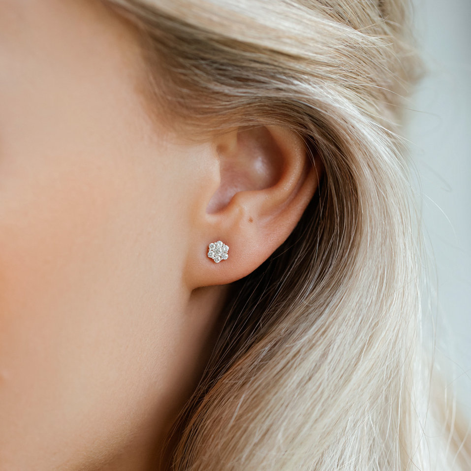 Náušnice s diamantmi Eternal Brilliance