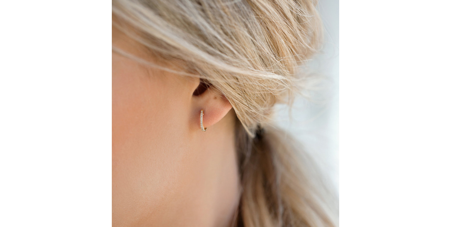 Náušnice s diamantmi Magical Loop