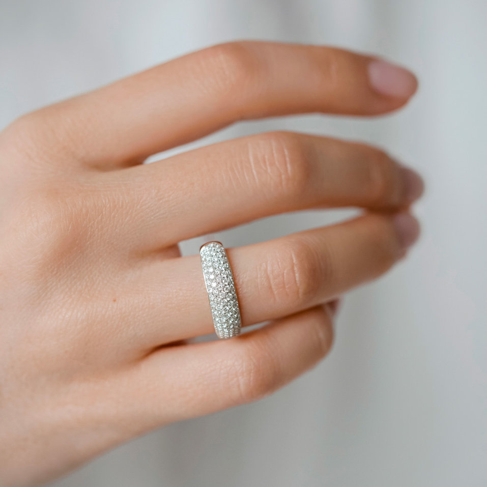 Prsteň s diamantmi Inferno Angel