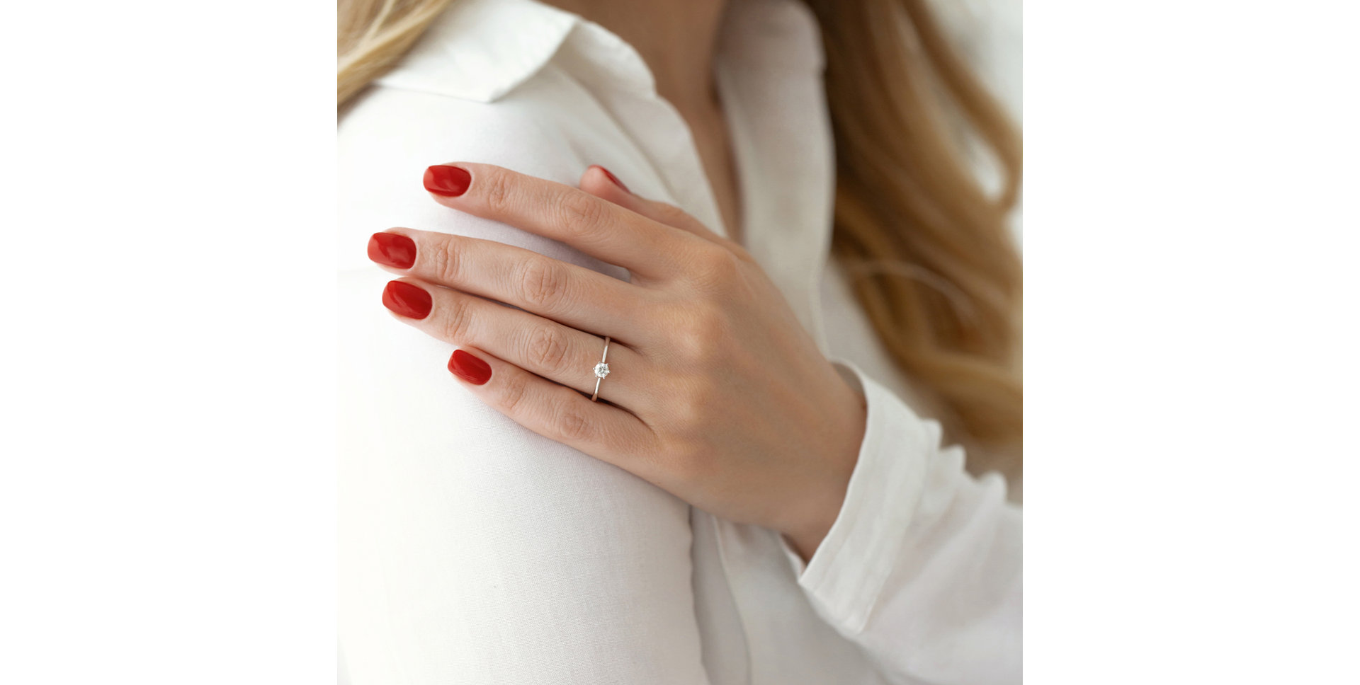 Prsteň s diamantom Glory