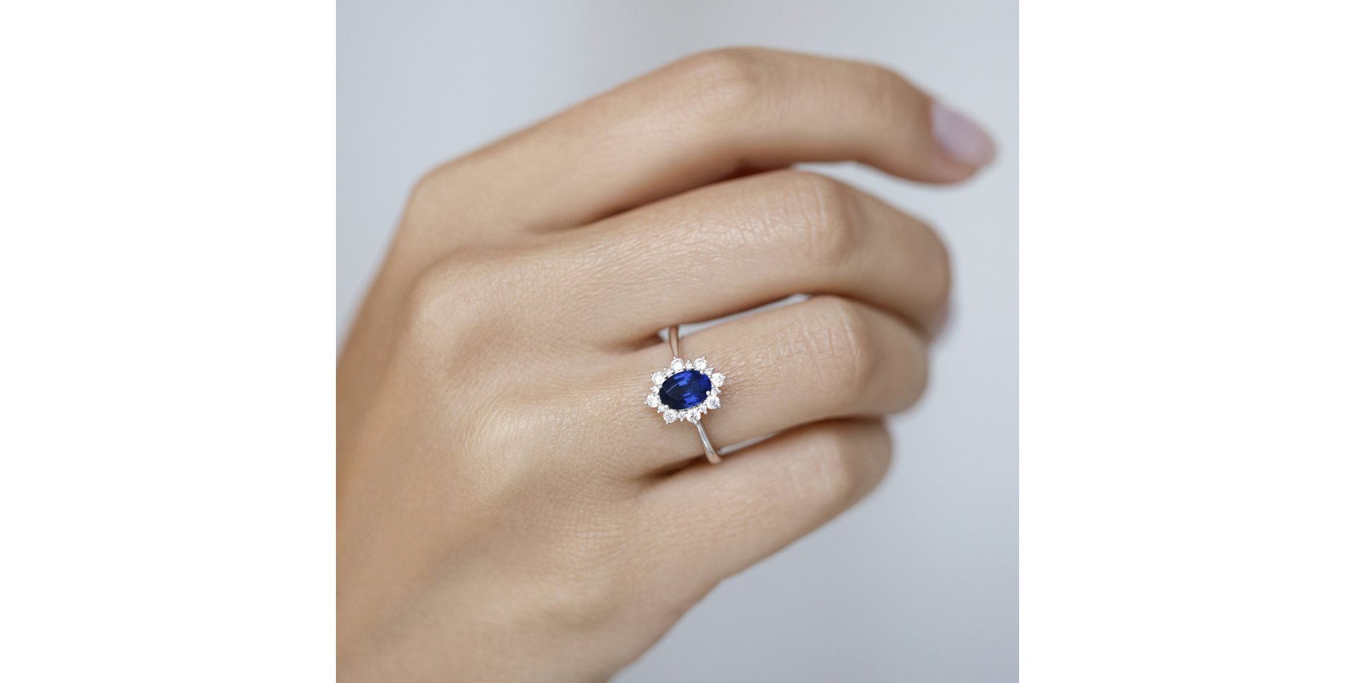 Prsteň s zafírom a diamantmi Trixie Princess