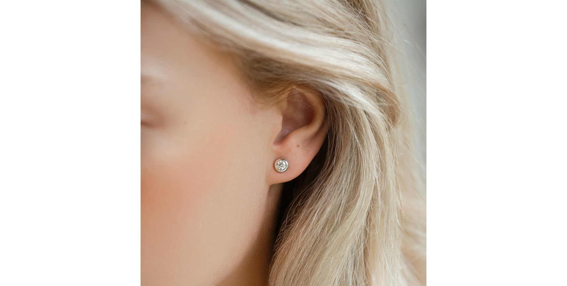 Náušnice s diamantom Sparkling Drops