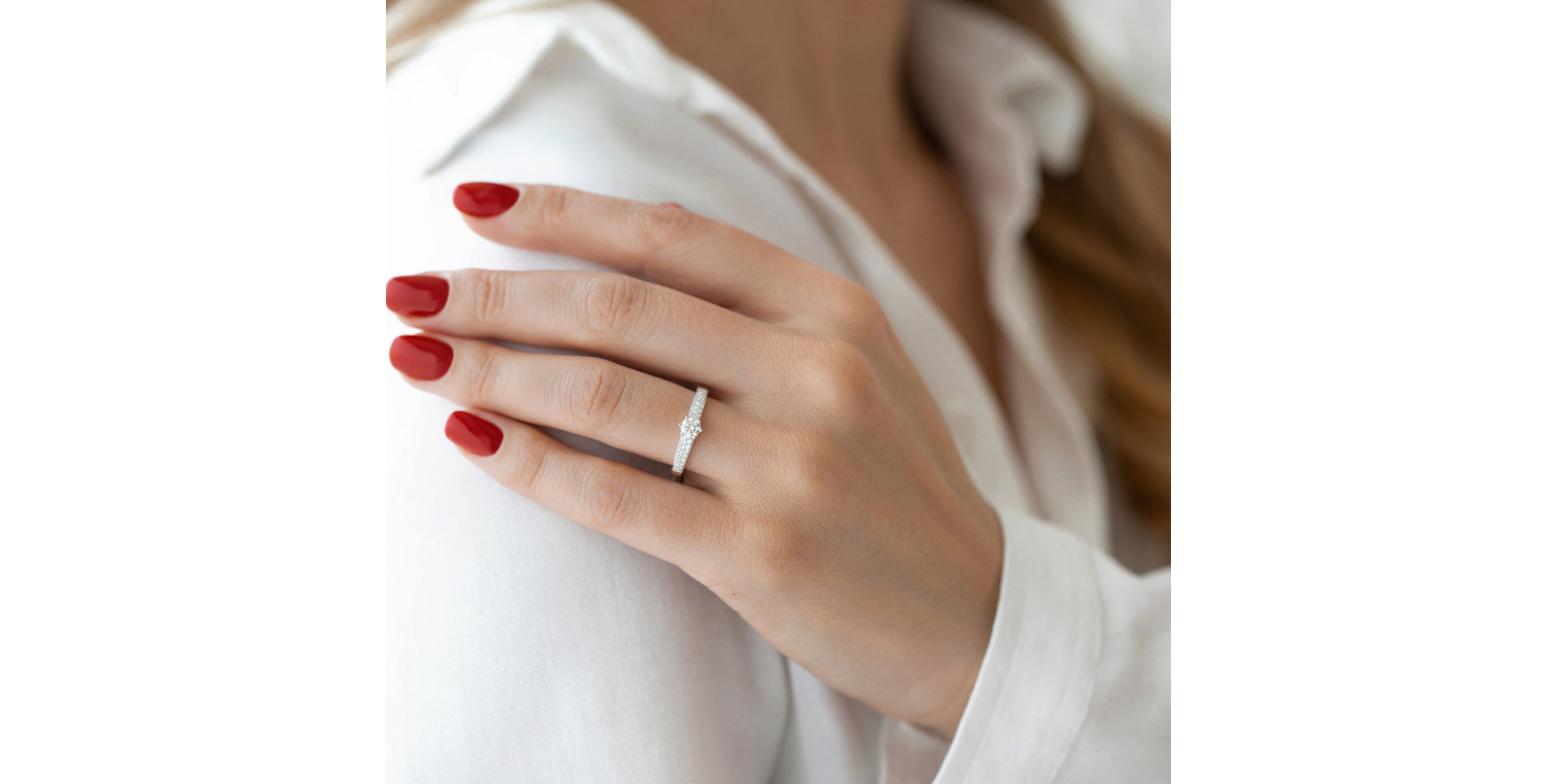 Prsteň s diamantmi Sparkling Romance