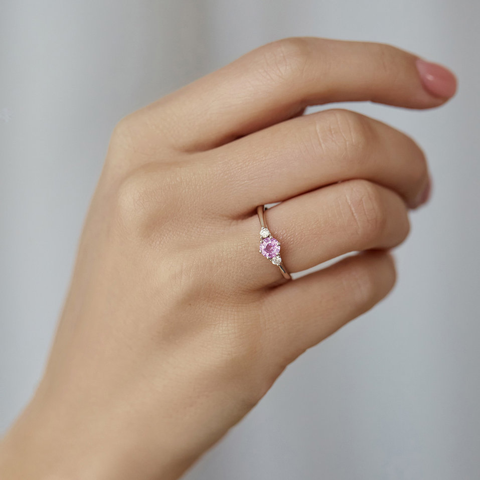 Prsteň s zafírom a diamantmi Midnight Serenity