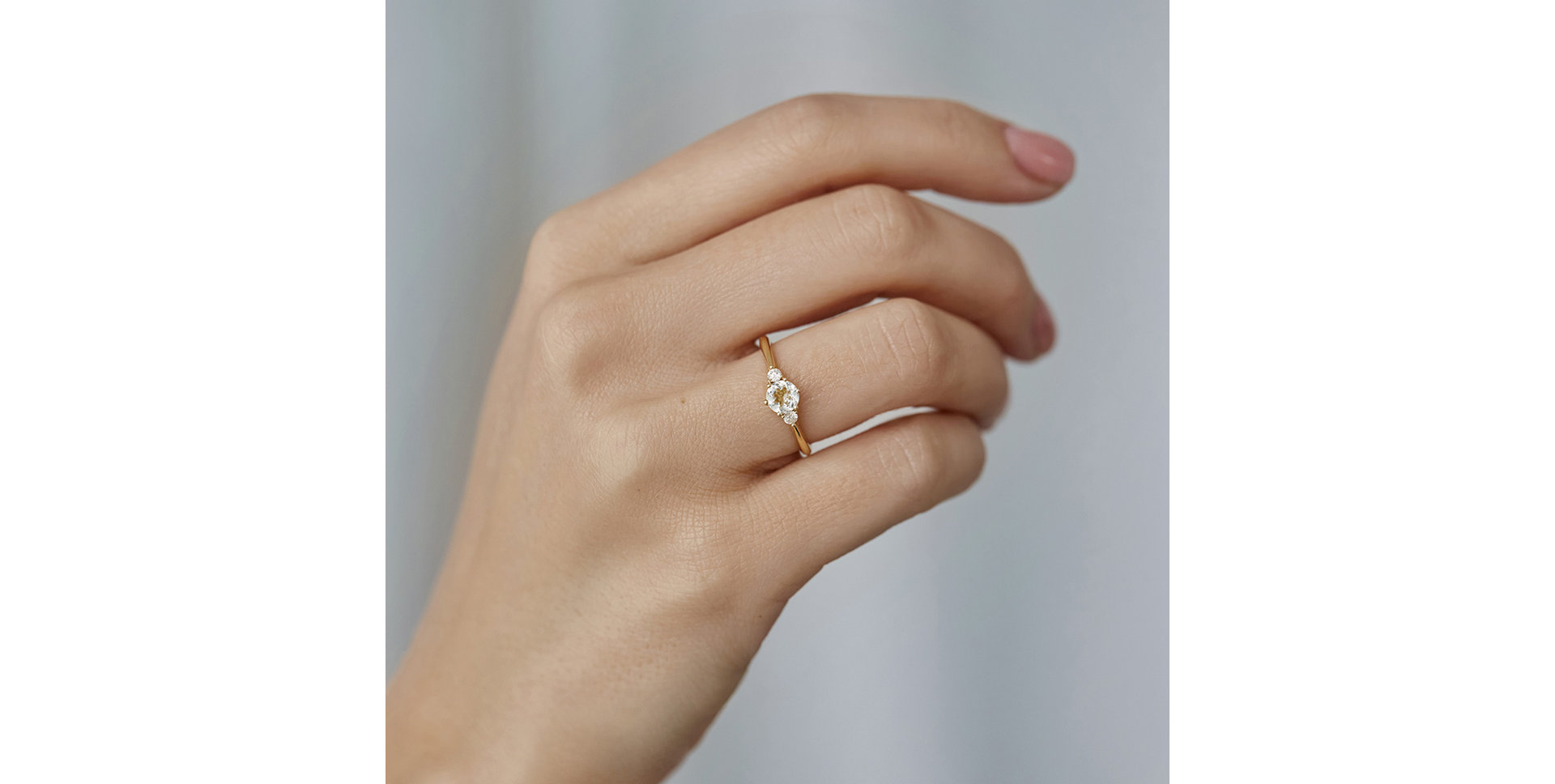 Prsteň s diamantmi a ametystom Midnight Serenity