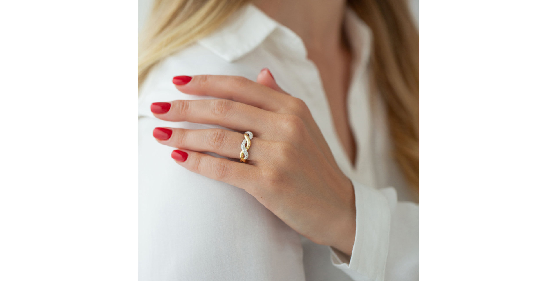 Prsteň s diamantmi Witching Ray