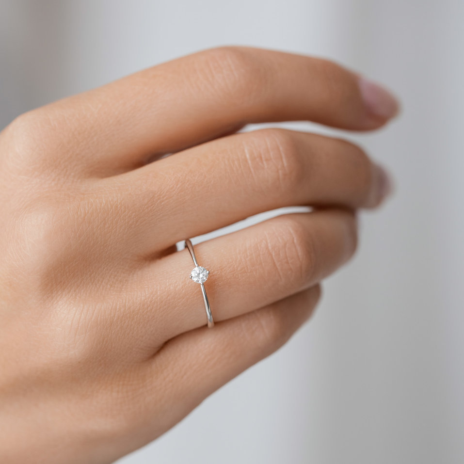 Prsteň s diamantom Love Glow