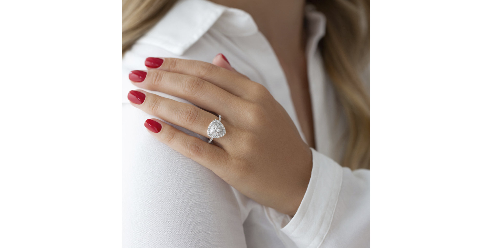 Prsteň s diamantmi Clotaire