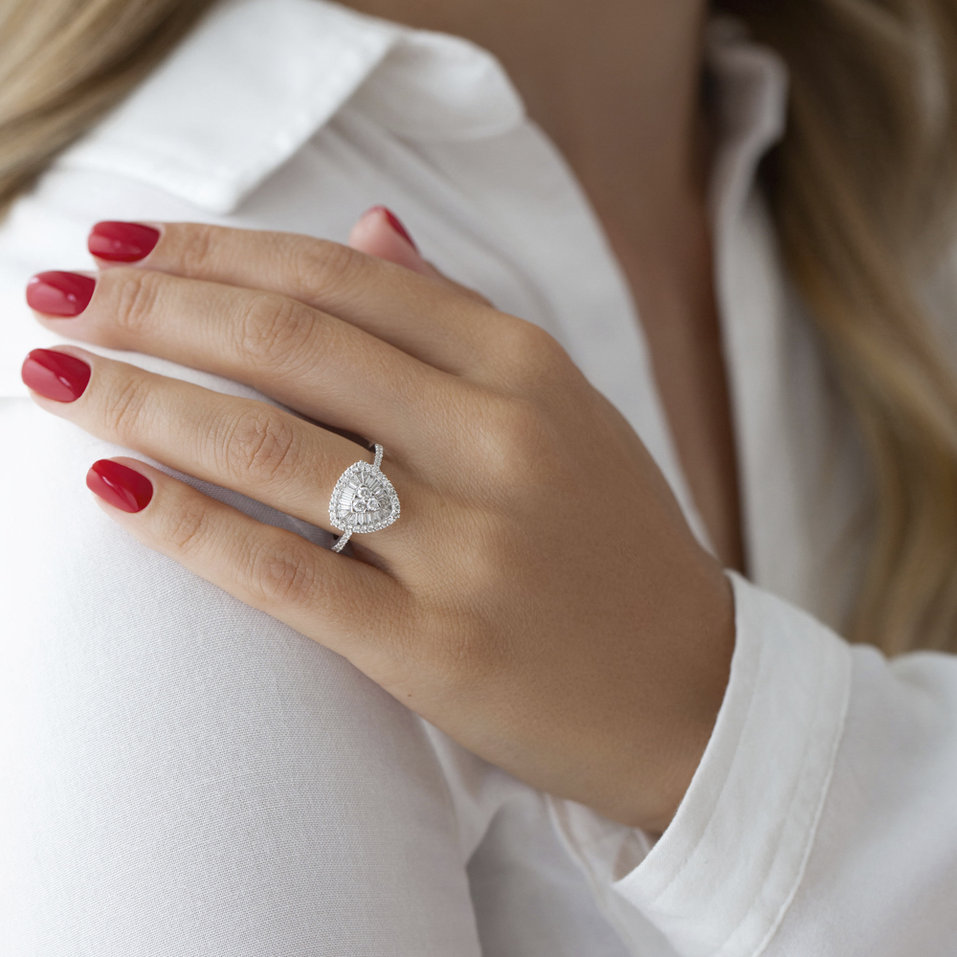 Prsteň s diamantmi Clotaire