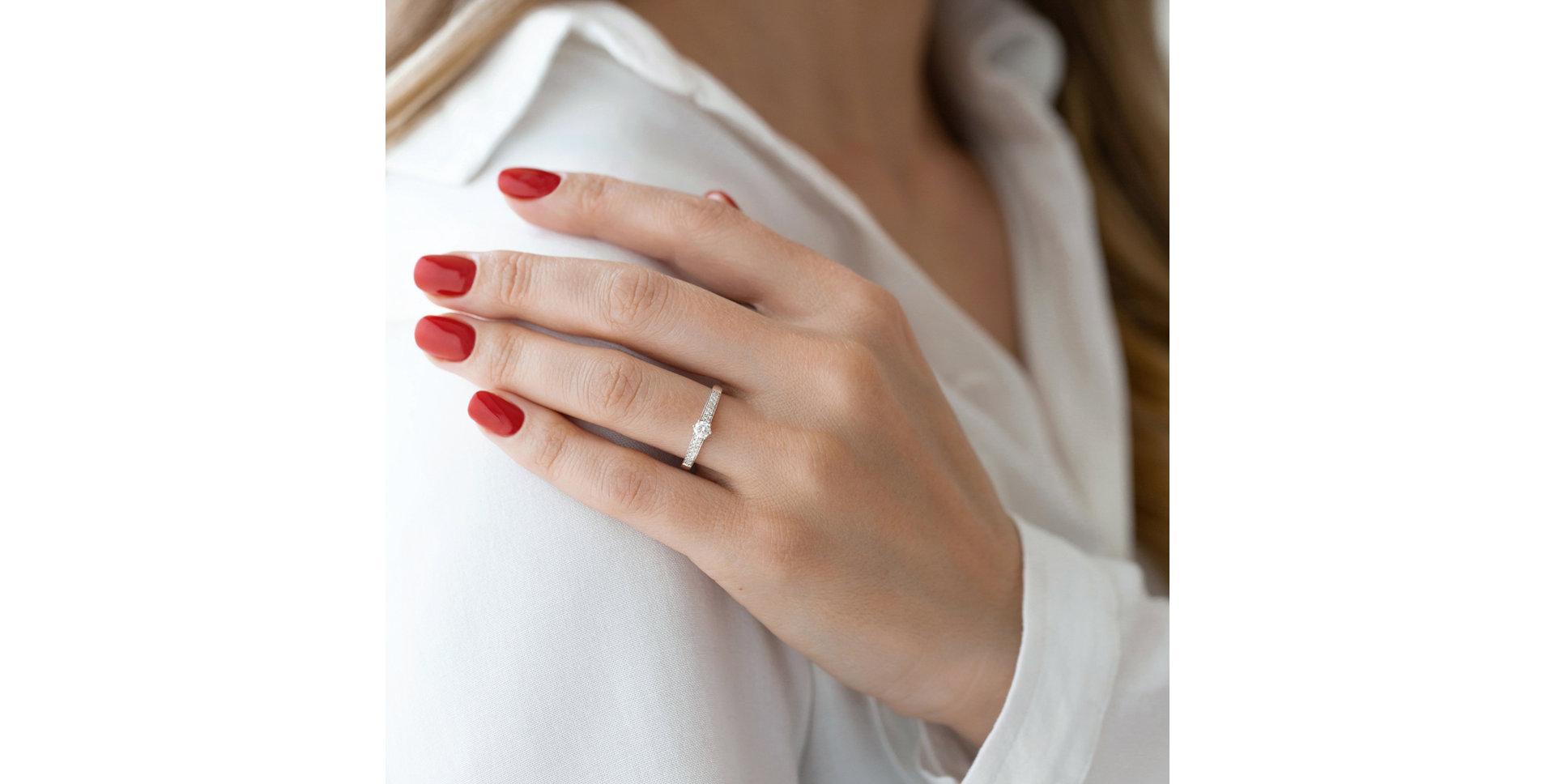 Prsteň s diamantmi Sparkling Romance