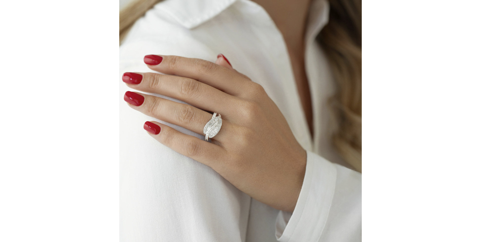 Prsteň s diamantmi Wetana