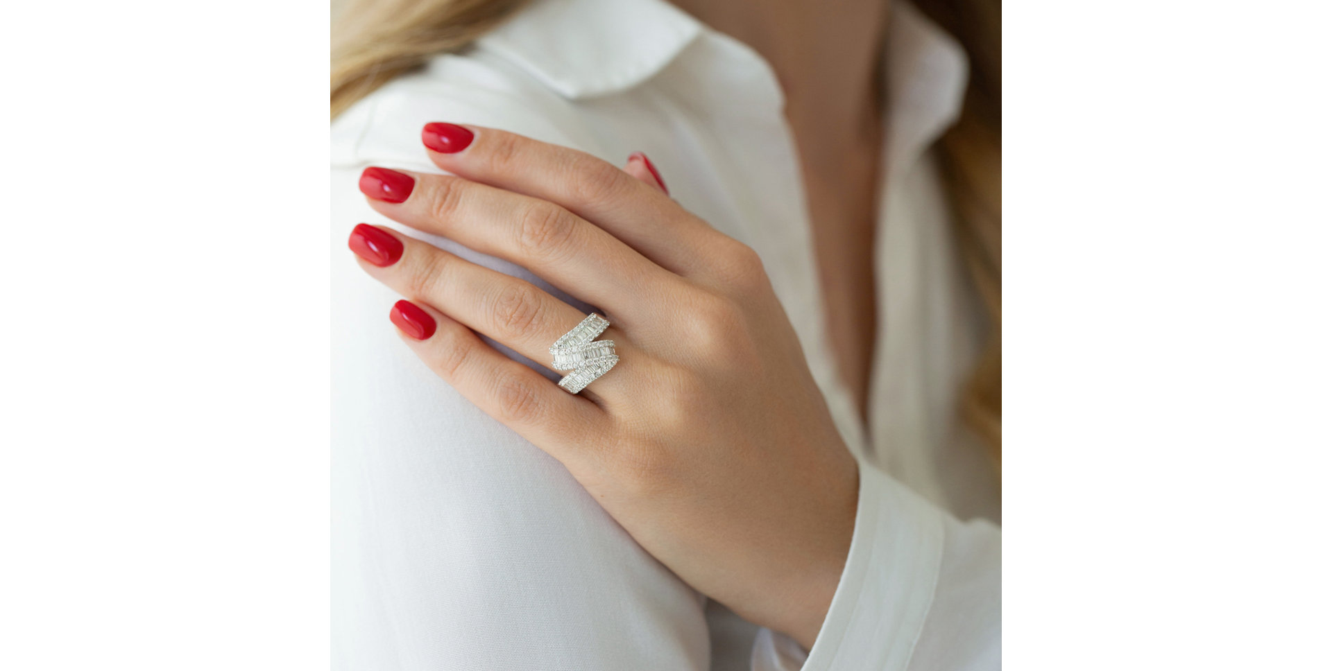 Prsteň s diamantmi Selah