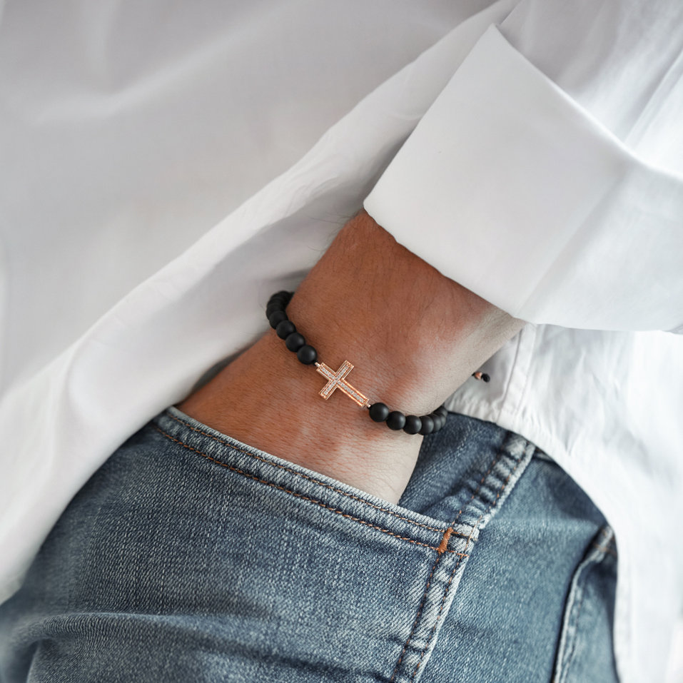 Náramok s diamantmi a achátmi Protective Talisman