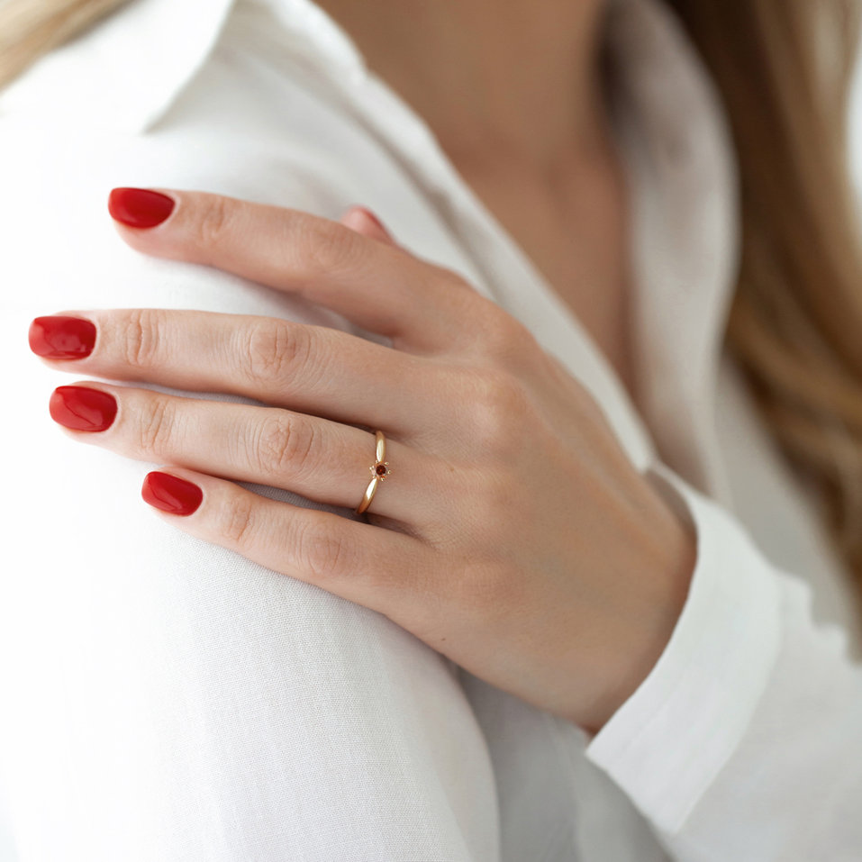 Prsteň s oranžovým diamantom Eternal Joy