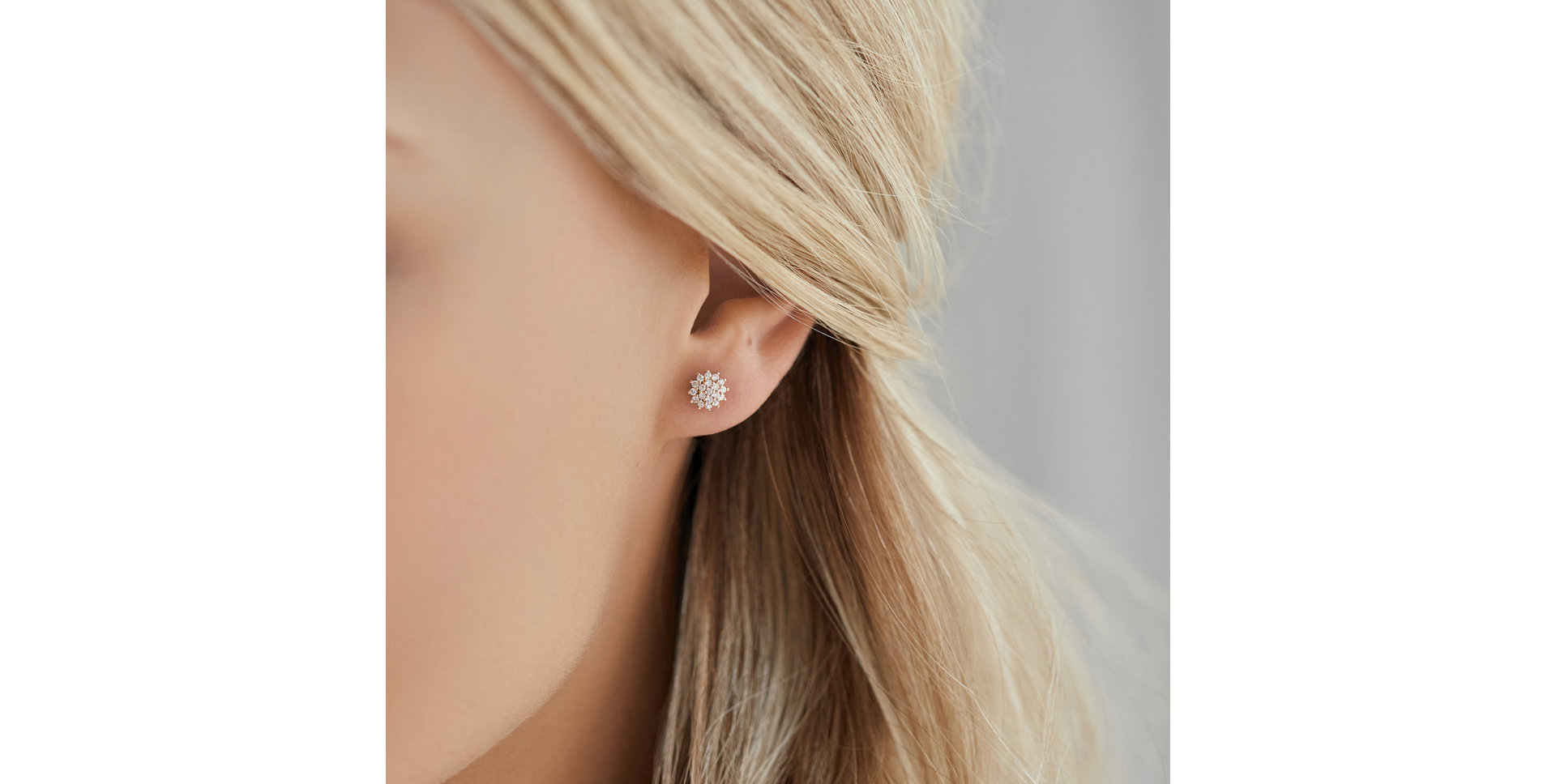 Náušnice s diamantmi Midnight Sun