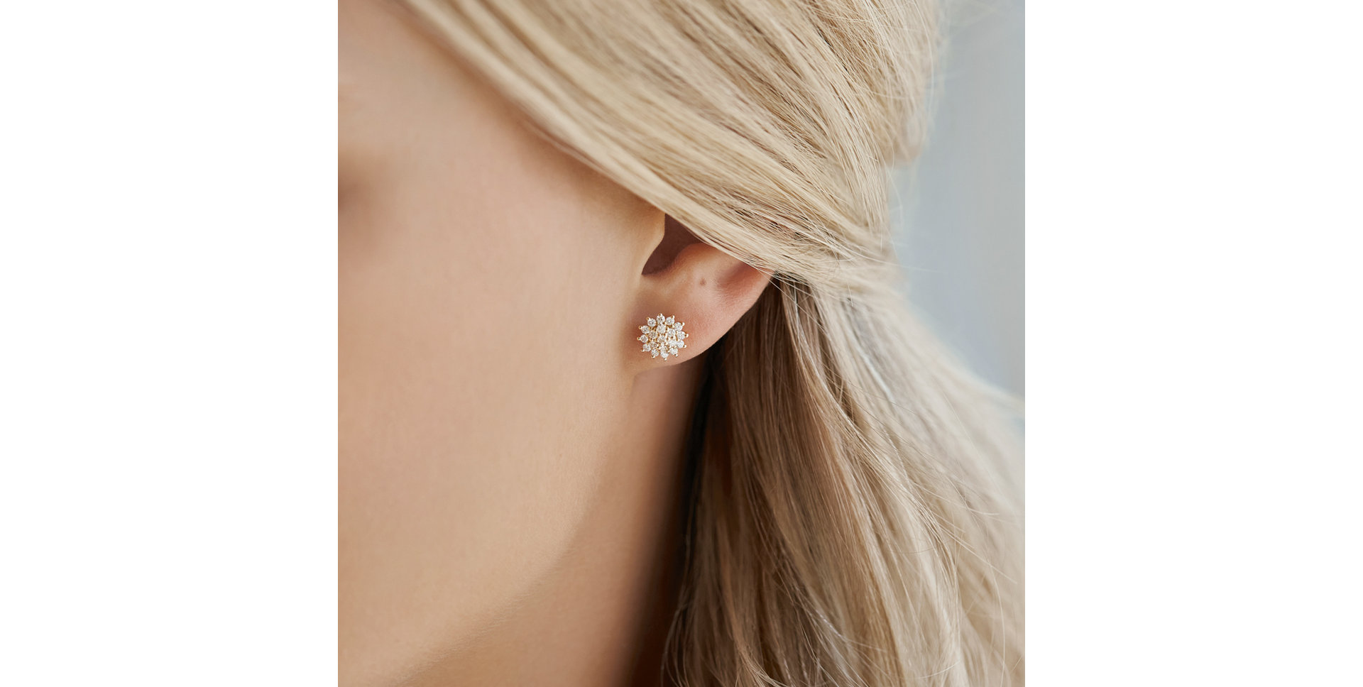 Náušnice s diamantmi Midnight Sky