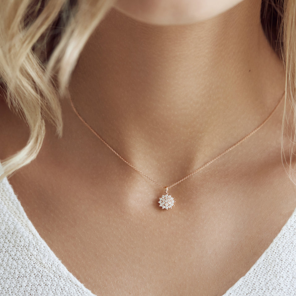 Přívěsok s diamantmi Midnight Sky