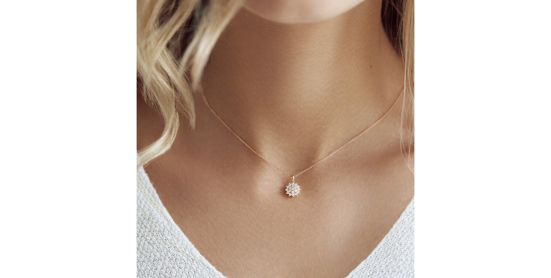 Přívěsok s diamantmi Midnight Sky