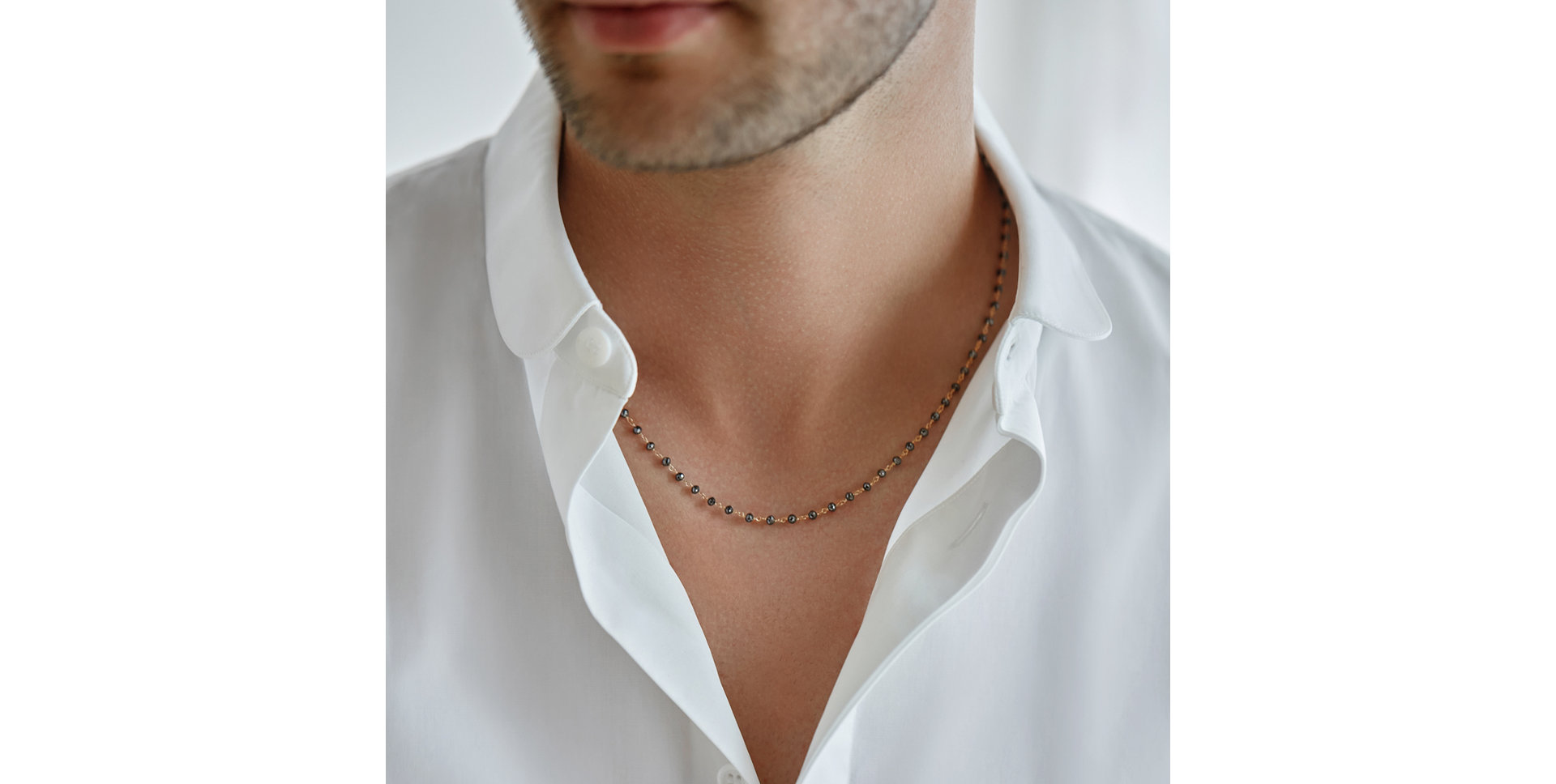 Náhrdelník s čiernymi diamantmi Dark Melody