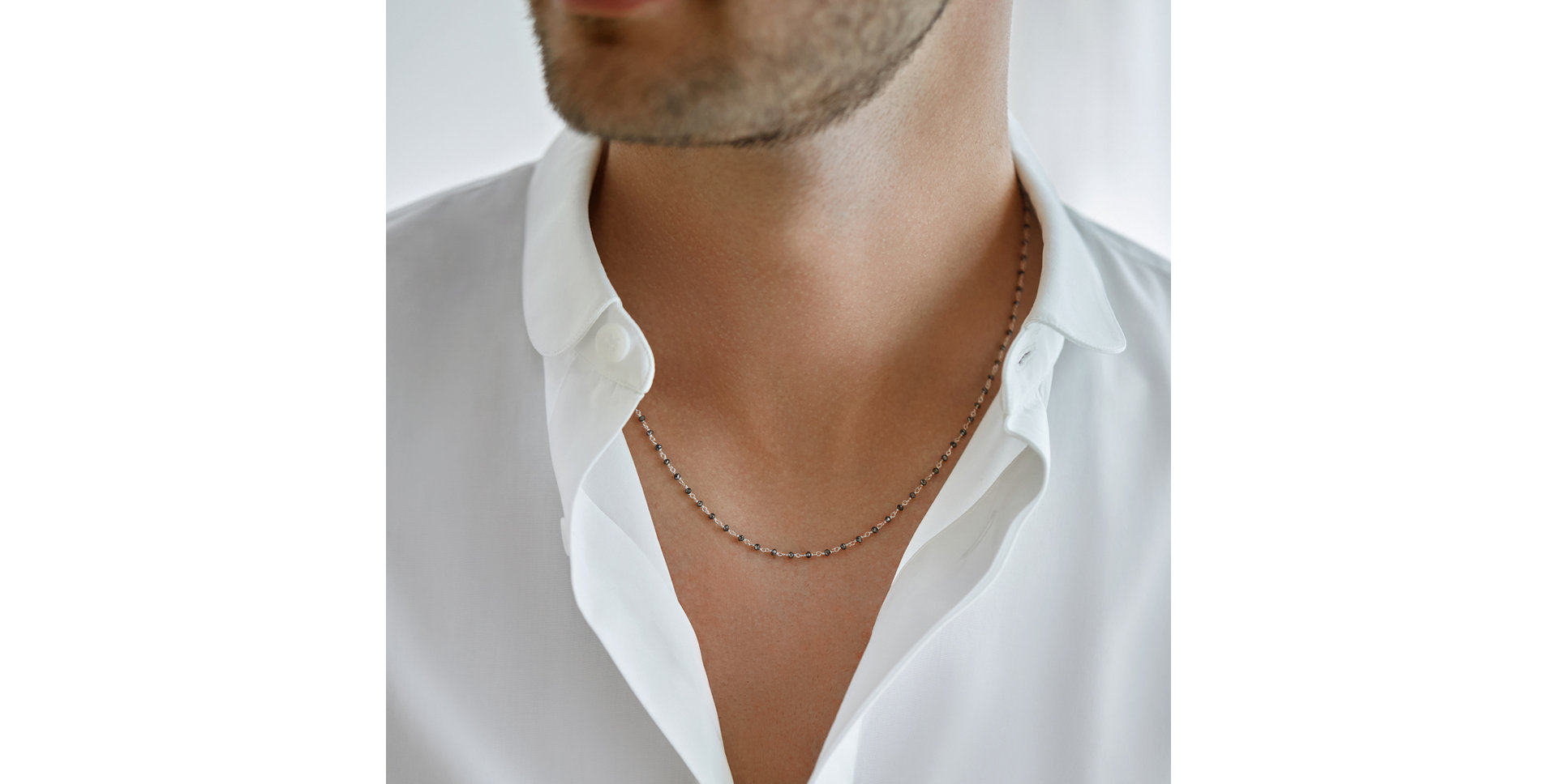 Náhrdelník s čiernymi diamantmi Dark Melody