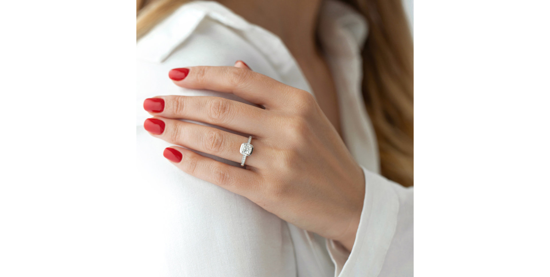 Prsteň s diamantmi Frost Realm