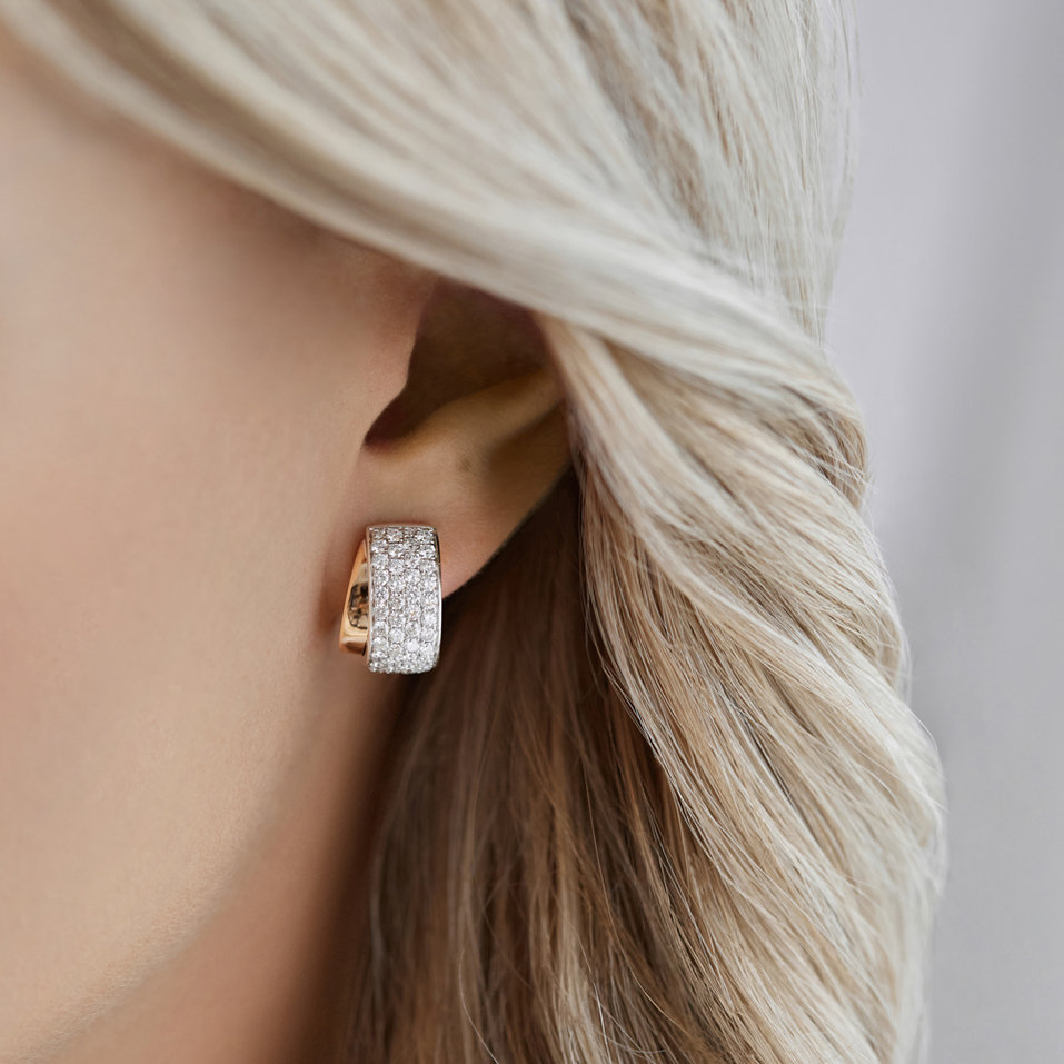 Náušnice s diamantmi Galaxy Poem