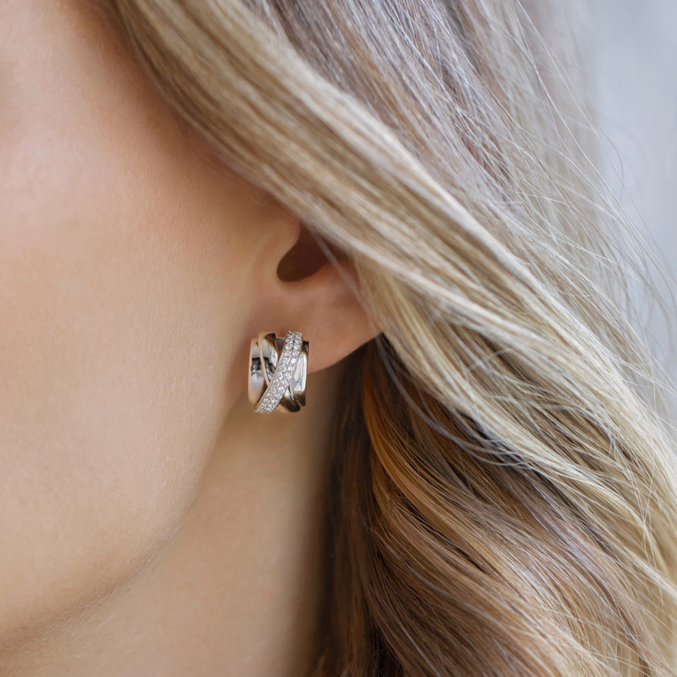 Náušnice s diamantmi Galaxy Signature