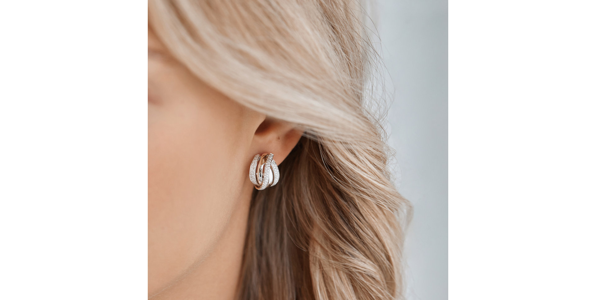 Náušnice s diamantmi Festive Moment