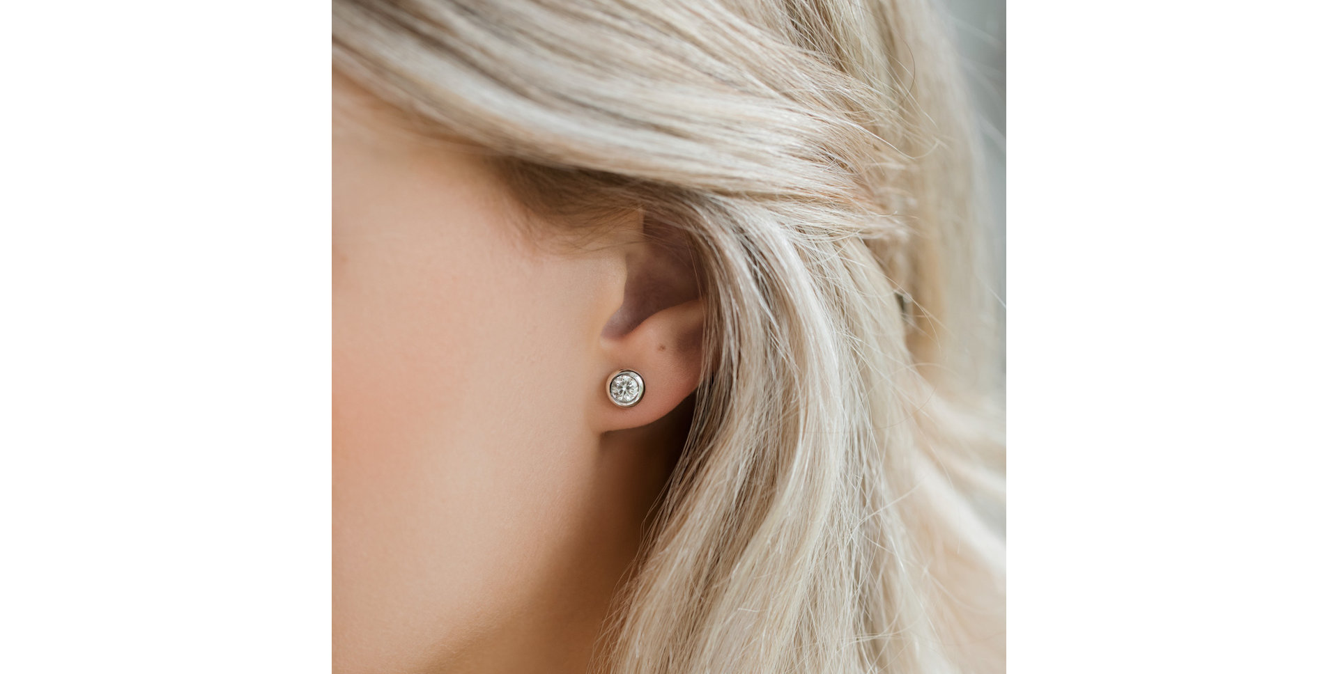 Náušnice s diamantom Sparkling Drops