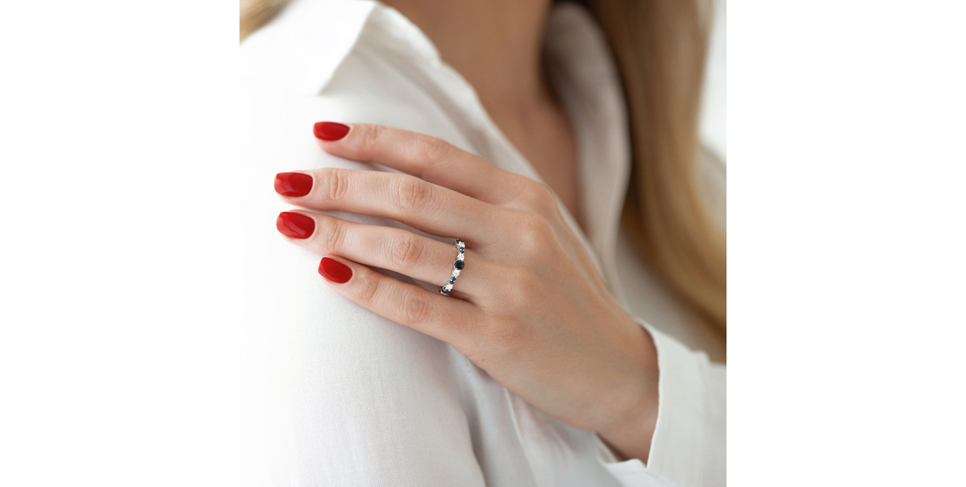 Prsteň s diamantmi a rubínmi Maddalena