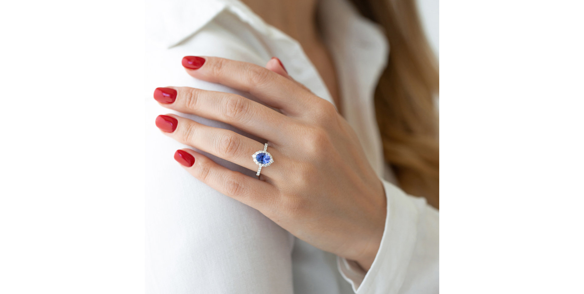 Prsteň s tanzanitom a diamantmi Tanzania Treasure