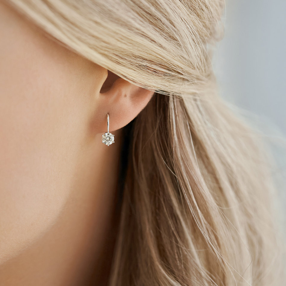 Náušnice s diamantom Everyday Glow