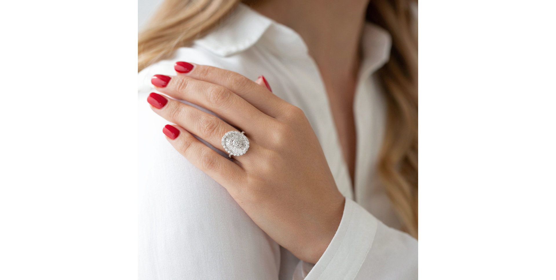 Prsteň s diamantmi Cynthia