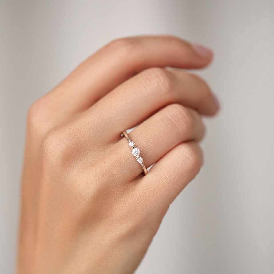 Prsteň s diamantmi Shards of hope