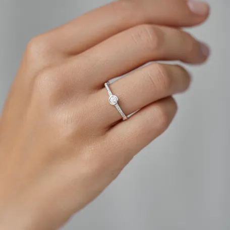 Prsteň s diamantmi Love Forever