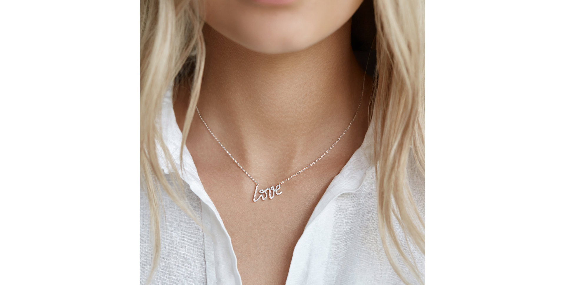 Náhrdelník s diamantmi Luxury Love