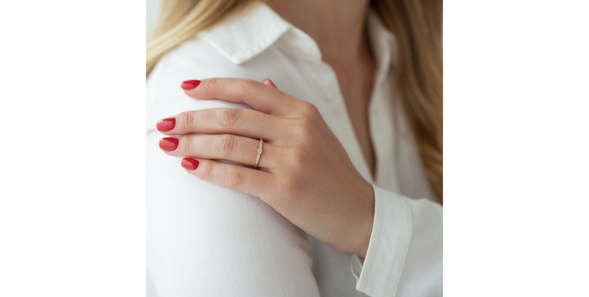 Prsteň s diamantmi Sparkling Romance