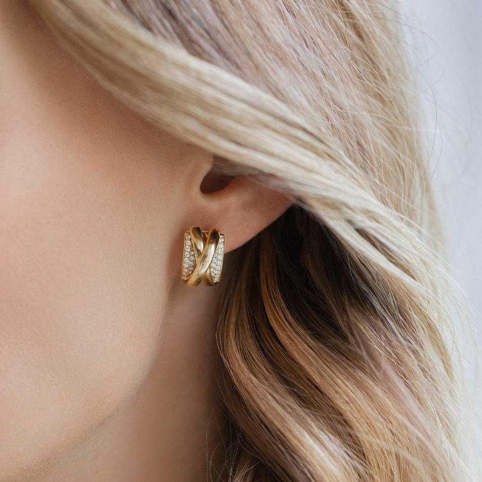 Náušnice s diamantmi Galaxy Signature