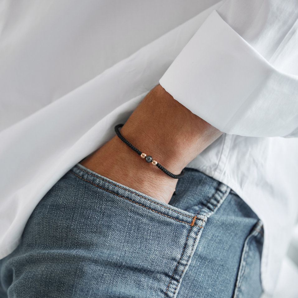 Náramok s čiernymi diamantmi Night Spell