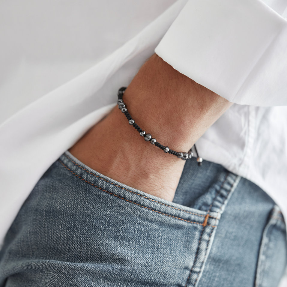 Náramok s čiernymi diamantmi Black Mirror