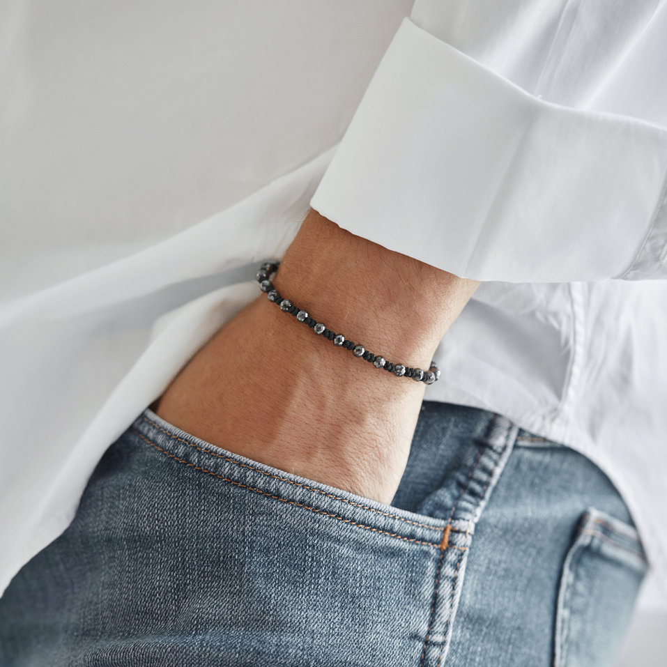 Náramok s čiernymi diamantmi Dark Night