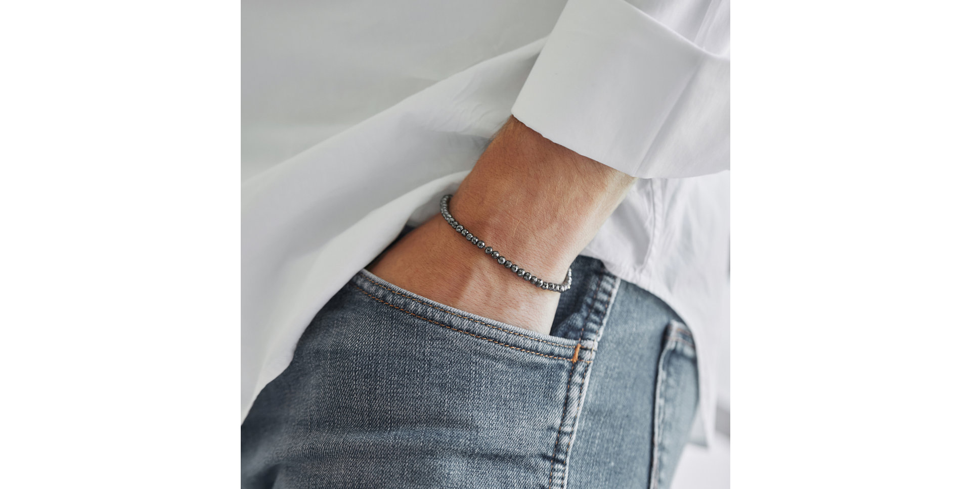 Náramok s čiernymi diamantmi Leandra