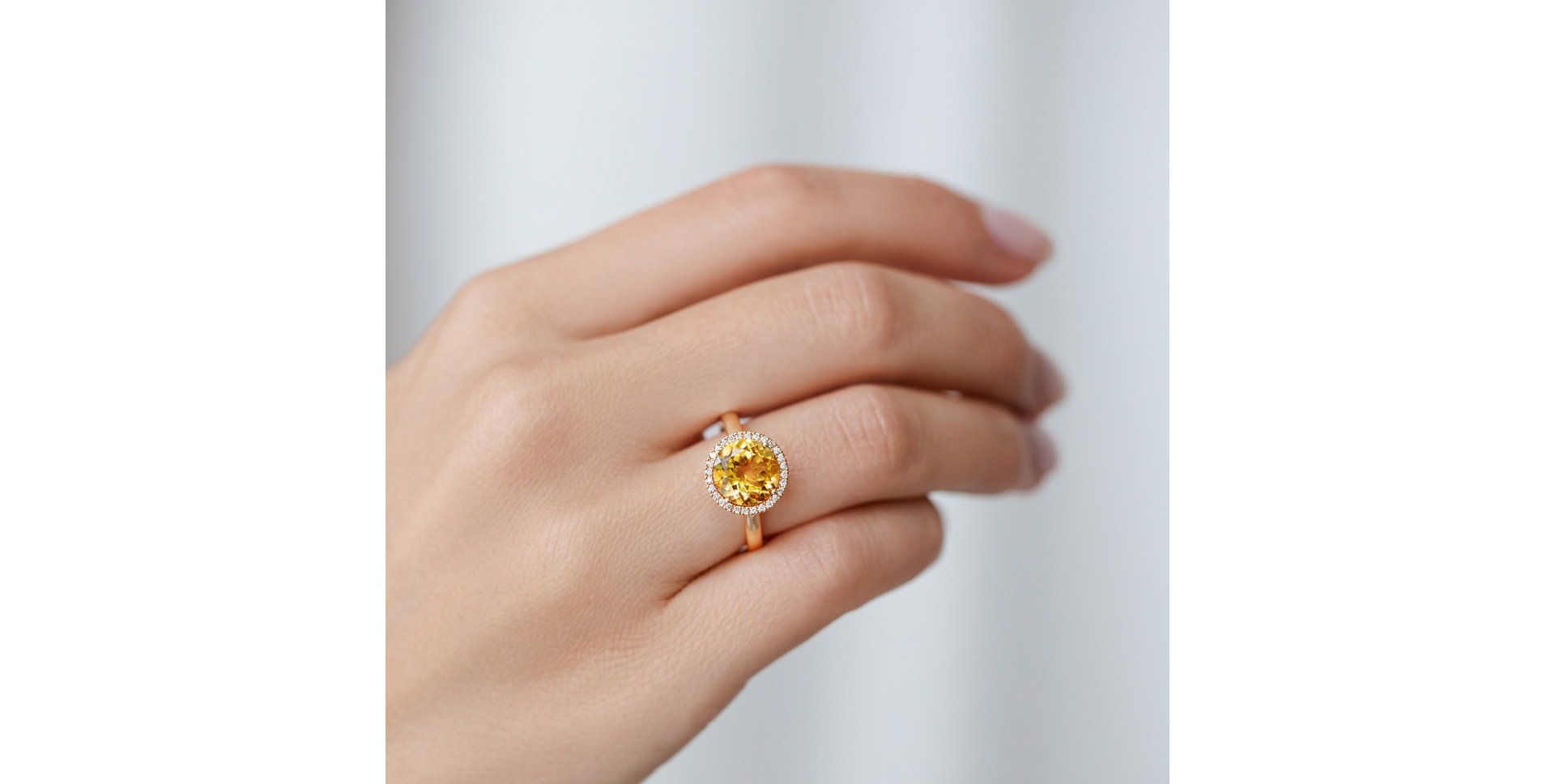 Prsteň s turmalínom a diamantmi Violette